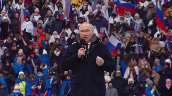 "Не той Володя": експерт розповів, хто насправді виступав у Лужниках замість Путіна